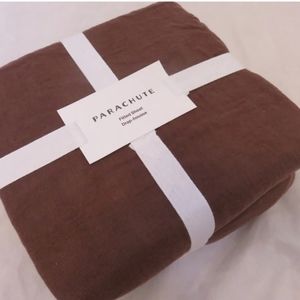 Parachute queen full raisin fitted luxury linen sheet new with tag
